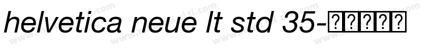 helvetica neue lt std 35字体转换